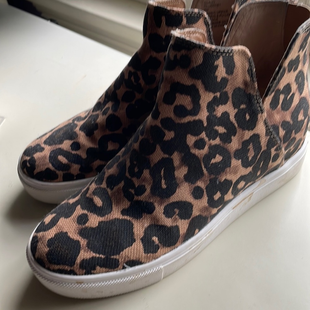 Steve Madden Claud leopard wedge sneaker